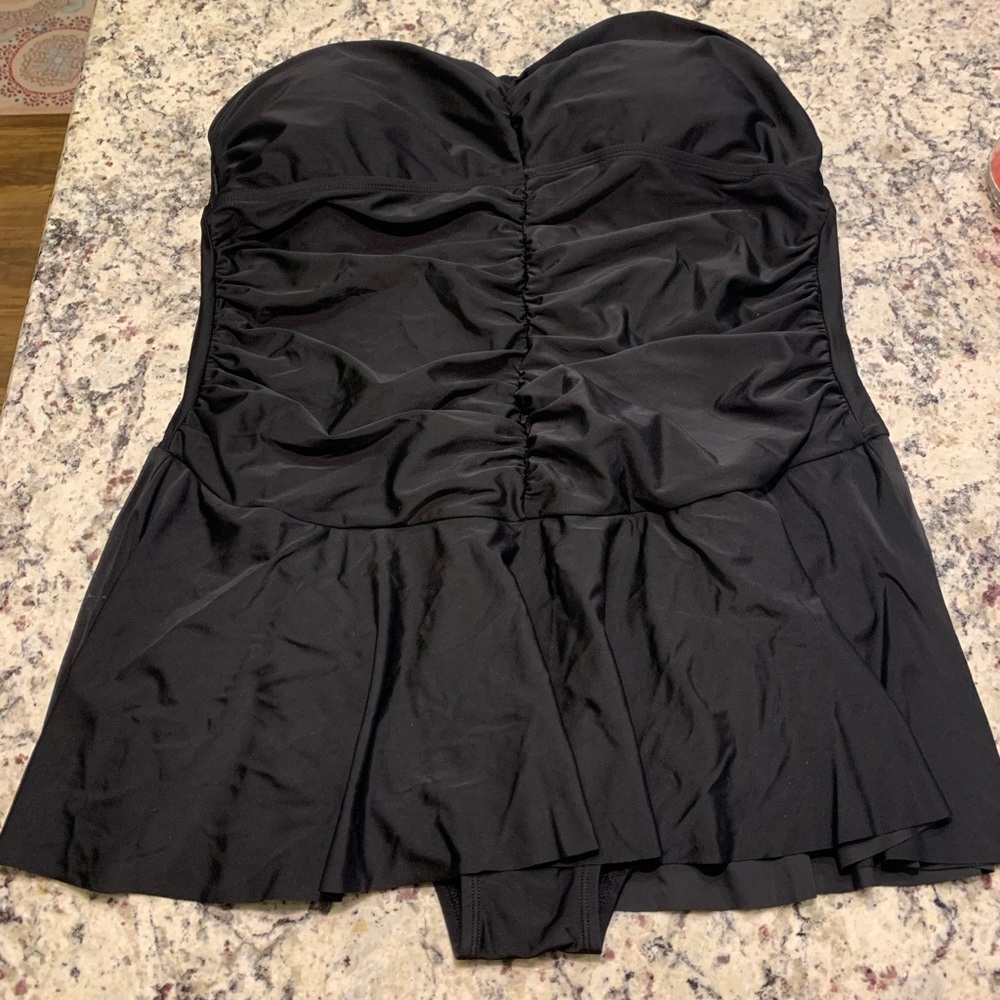Merona Strapless Swim Dress - Black, NWOT